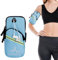 Running Phone Holder Armband Up to 7.0, Mobile Armband Bag for Jogging, Cycling, Gym, Compatible for iPhone, Samsung Galaxy, Huawei Mobile Phones (Blue)