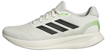 adidas Herren Runfalcon 5 Running Shoes Laufschuhe, Off White/core Black/Lime Burst, 43 1/3 EU
