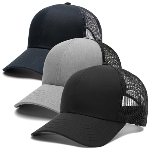 FURTALK Mens Trucker Hat Structured Mesh Baseball Cap Adjustable Classic Mens Hat