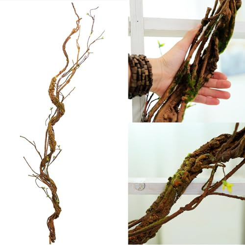 Fosolasi Piante da parete artificiali flessibili (66,9 pollici), rami di ciliegio, liana intrecciata, ghirlanda per decorazione di nozze, giardino, casa, Natale.