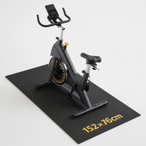 Abihaven Treadmill Mat - Extra Thick 6mm PVC Floor Protector 152x76cm, Non-Slip, Waterproof, Noise-Reducing Gym Mat for Treadmills, Bikes, Rowing Machines, Cross Trainers & Fitness Equipment