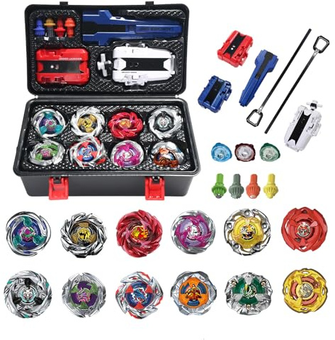 Wotean 12 Peonzas De Batalla, 3 Lanzadores, 1 Asa, 3 Anillos Centrales Y 4 Bases, Juguete, Regalo De Cumpleaños, 168-3