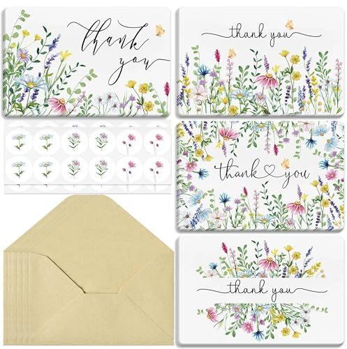 Nybrax 36 Piezas Tarjeta de Gracias, Gracias Tarjeta de Felicitación, Tarjetas, Tarjeta felicitacion boda, Tarjeta cumpleaños, Tarjetas de agradecimiento, para profesores, cumpleaños, bodas