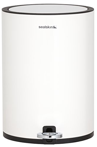Sealskin Industrial, Poubelle à Pédale, Blanc