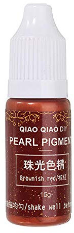 TuToy 15G Color Brillante Epoxi Resina Uv Pigmento Diy Joyería Colorante Tinte Pegamento 20 Colores - De Color Rojo Pardusco