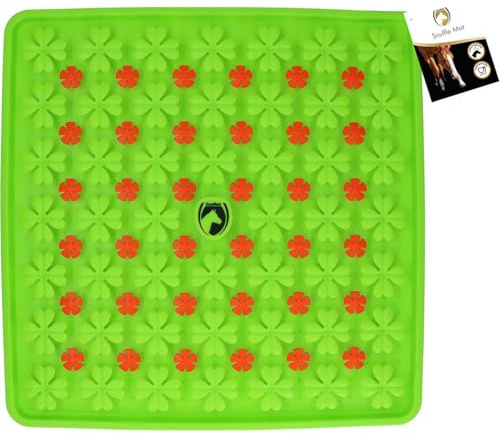 Holland Animal Care Excellent Tapis de Fouille pour Chevaux 50 x 50 cm – Jouet et Tapis d’Alimentation pour Chevaux – Tapis de flairage Contre l’Ennui – Convient à Tous Les Chevaux – Vert