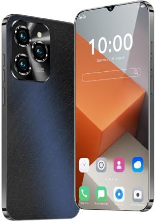 Fine Life Pro Sblocca telefono, schermo da 6,3 pollici, smartphone 4G-LTE FDD TDD, doppia fotocamera, 2GRAM, 16GROM, espandibile 128GB, doppia SIM card, adatto per utenti principianti (3, dark)