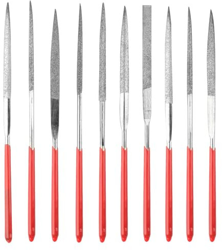 Juego de 10 limas de diamante para madera, joyas, metal, piedra y accesorios para impresora 3D (10 modelos)