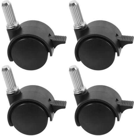 Holibanna 4 Pezzi Ruote Piroettanti PU per Sostituzione e Ruote Resistenti e Silenziose per Apparecchiature e Banchi Lavoro