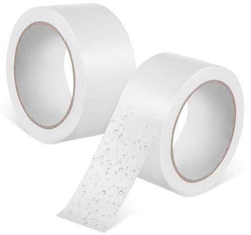 HOMSFOU 2 Cinta Adhesiva para Alfombras de Cinta de Blanca para Reparación y de Alfombras para de Madera y Uso Exterior