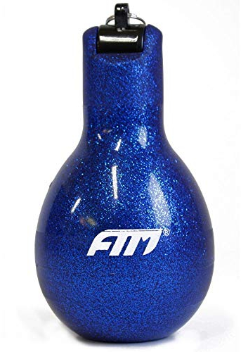 FTM Wizzball Handpfeife Blau Flitter Trillerpfeife zum drücken