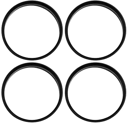 sourcing map 4 x Zentrierringe 67,1 mm auf 66,1 mm Kunststoff Felgen Zentrierring Schwarz