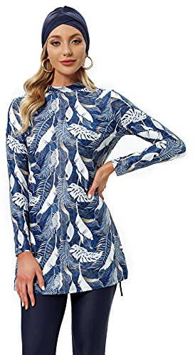 havsdjur modest baddräkt kvinnor semi muslimska shorts badkläder surfingdräkt burkini