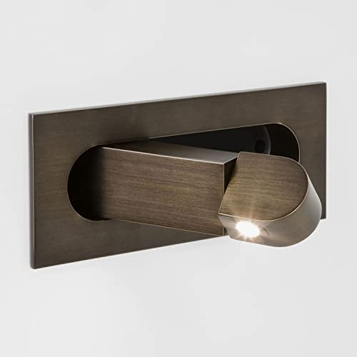 Luz de lectura de montaje en pared LED Aplique ajustable Lámpara de pared de cabecera de montaje empotrado, Accesorios de iluminación de cabecera modernos, Focos de pared Lámparas de noche para dormit