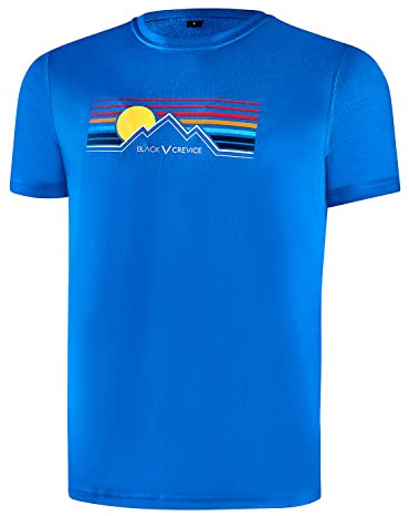 Black Crevice herr Black Crevice Merino T-shirt för män T-tröja
