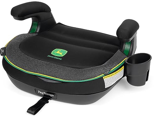 Peg Perego Viaggio Shuttle - Asiento elevador para coche - para niños de 40 a 120 libras - Fabricado en Italia - John Deere (negro y verde)