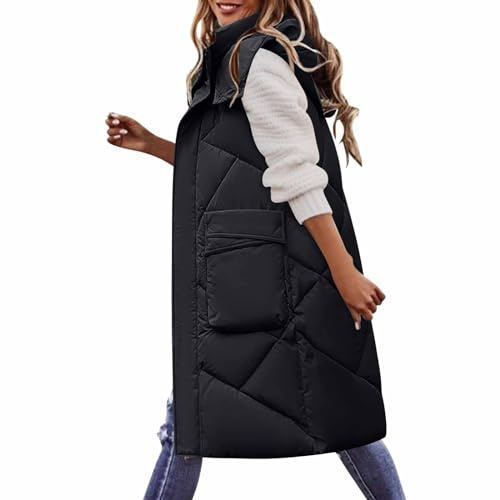 Cyber of Monday 2024 Long Puffer Coats Women Longline Gilet Womens Size 22 Spring Coats Women Uk Spring Long Jacket Women Fluffy Zip Up Hoodie Prime Deals October 11-12 Todays Daily Deals Colla