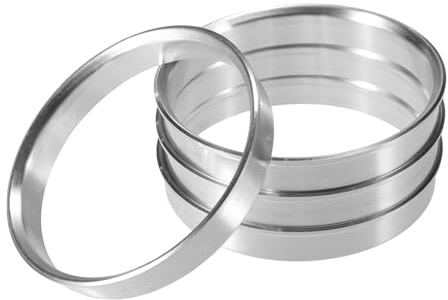 QUARKZMAN 4 Piezas Anillos Centradores De Buje de Aleación de Aluminio, Diámetro Externo De 63.1mm a Diámetro Interior de 60.1mm para Automóviles