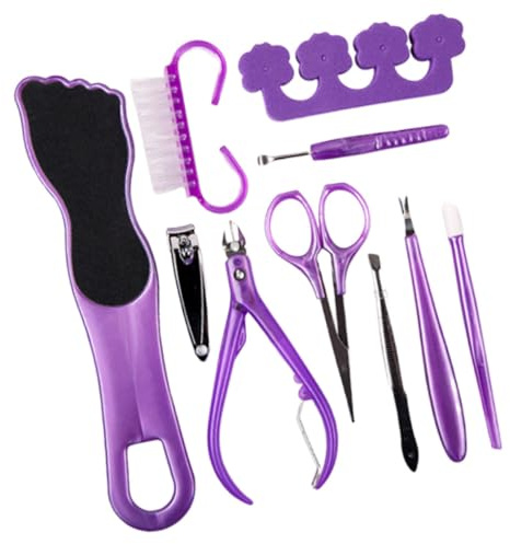 Violettes Pediküre Set 1 Satz Abs Edelstahl Fußpflege für Damen und Herren