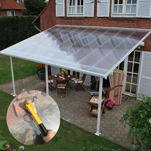 DRemdo 0.8mm Polycarbonate Sheets, 1.7mm Roofing Transparent Insulation Daylighting Panels, Cuttable Replacement Shed Cover, Transparent Film for Greenhouses Carport ( Size : 0.8x9m(2.6x30ft) )