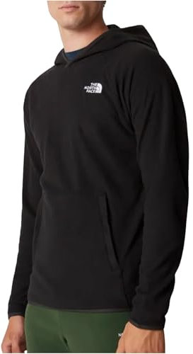 The North Face 100 Glacier Felpa con Cappuccio da Uomo TNF Black/Npf M