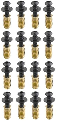 SOTECH Kit de vis 16 pièces M8 x 30 mm avec manchons filetés/manchons à visser M8 x 24 mm et rondelles pour piétements de table, pieds de table et bien plus encore