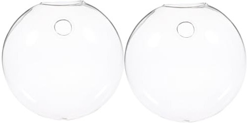 SOLUSTRE 2 Stück hydroponische Vase wohnzimmerdeko pflanzenterrarium Wandvase Hydrokultur Wandbehältnis selbst hydrokulturpflanzen Terrarium Anlage einmachgläser Wandpflanzenhalter Glasvase