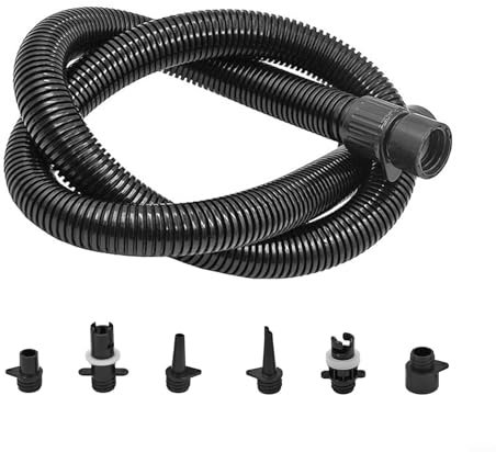 Air Pump Inflatable Hose Nozzle Kit, With 6 Adapters, For Kayak Stand Paddle Board, Water Sport Pool Electric Air Pump Accessories, 20PSI 100CM