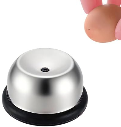 Egg Piercer for Raw Eggs, Stainless Steel Needle Egg Punch Tool with Black Anti-Slip Base to Get Good Hard Boiled Eggs for Home and Commercial Kitchen Use