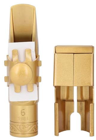Srliya Bocchino con Sassofono Soprano Modello 6 Ottone Oro Oro Boppaggio Sax Soprano Piatto per la Sostituzione