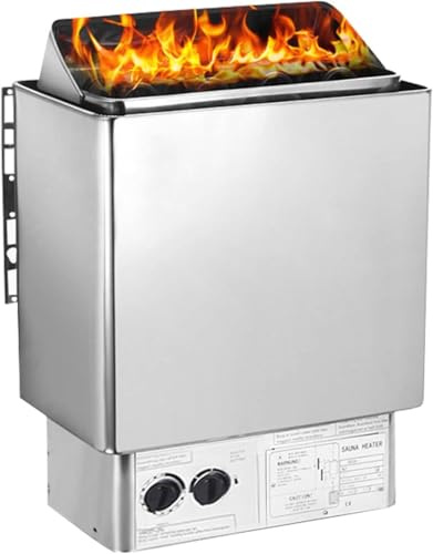 Bastuaggregat, 3-9 Kw Elektrisk Bastuugn, Torr ångbastu Med Timer Och Temperaturkontroll, Våt-/Torrbastuugn För Hemmaspa, Perfekt För Avkoppling Och Välbefinnande 8KW