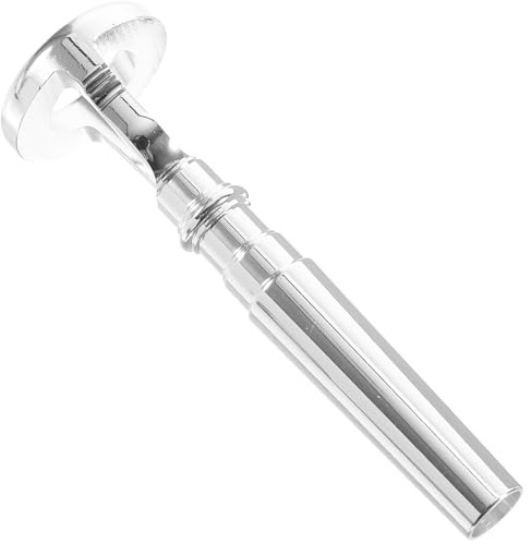 VANZACK Entrenador de Embocadura de Trompeta Pequeño Dispositivo de Vibración de Labios para Práctica Herramienta Portátil de Forma de Boca en Color Plateado Adecuado para Estudiantes