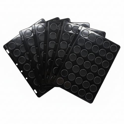 DOJA Barcelona Hojas de Paginas para Album de Chapas - Pack 6-252 Chapas, Transparentes con Material Robusto, Seguro y Flexible - Hojas Placas Cava, Cerveza, Adaptables para Fácil Coleccion