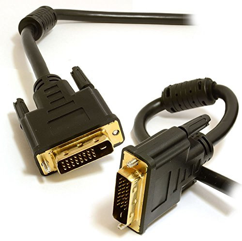 kenable DVI-D Dual Link with Ferrite Cores Male to Male Cable Gold 3m