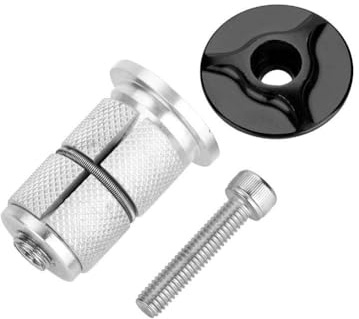 Alomejor aluminiumlegering gaffel expander f¨ cykelskaft headset – toppskruv 24,5 mm (1 tum) 28,6 mm (1,25 tum) – × rostfritt stål–
