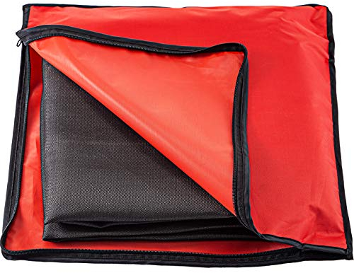 VEVOR Schweißdeck Schweißschutzdecke 8'x 10' Weldinger Schweißzubehör Hitzeschutzgewebe schwarz