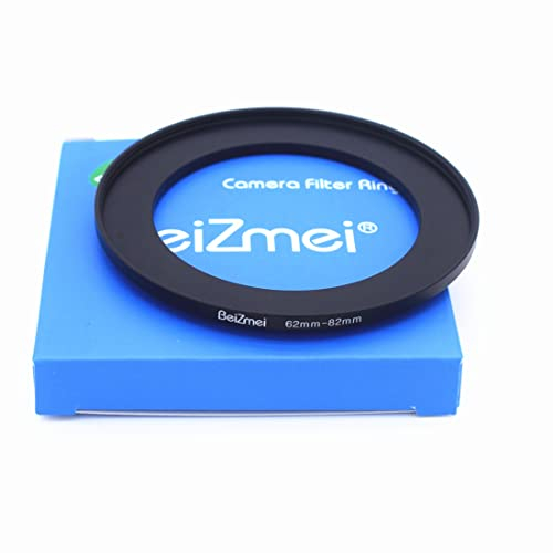 62mm a 82mm Filtro Adaptador,Compatible con Todas 62mm Objetivo a 82mm UV,ND,CPL,Filtro.62mm Lens to 82mm cámara Filtro (62-82mm)