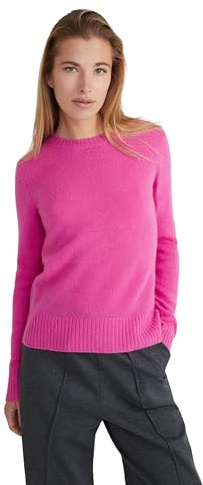 Style & Republic Elegante maglione da donna in cashmere al 100% cashmere: il tuo accogliente maglione lavorato a maglia di alta qualità per momenti eleganti in autunno e inverno, Fucsia, M