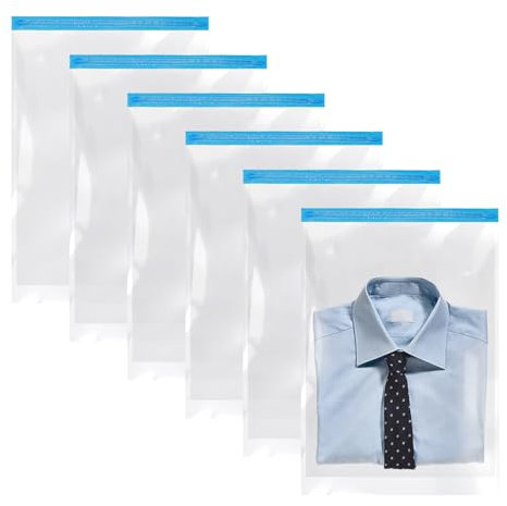 6 Pezzi Buste Sottovuoto Vestiti Sacchetti Sottovuoto Vestiti Viaggio A Prova Di Polvere A Prova Di Umidità Sottovuoto Vestiti Da Viaggio 40x60 cm Non è Necessaria Una Pompa Per Il Vuoto