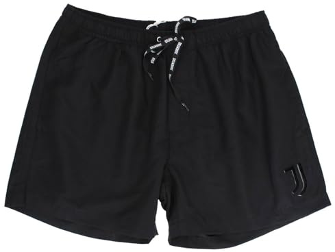 Juventus - Costume Boxer, Prodotto Ufficiale, Costume da Bagno da Uomo, Nero, M