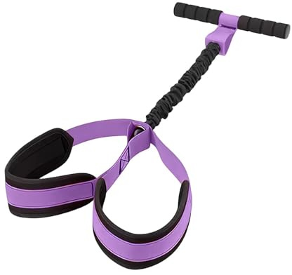 Equipo De Yoga En Casa - Látex Suave Multifuncional, Banda De Resistencia De Pedal Con Mango, Equipo De Entrenamiento Ajustable Para Mujeres | Extractor De Pie De Ejercicio Para El Cuerpo D