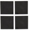 Creative Tops Coasters Set of 4, Pure Granite Coasters for Drinks and Dinking with Cork Back Mats, Set of 4, 10cm (4''), Black