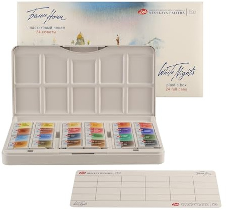 White Nights 1942090 - Aquarellfarbe, 24er Kunststoffkasten