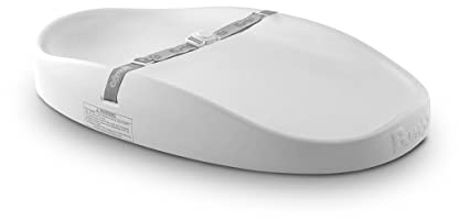 BUMBO | Changing Pad - Cambiador de Bebé Portátil - Con Correas de Seguridad - Fácil de Limpiar - Espuma Premium- Diseño Ergonómico - Apto para Bebés de 0 a 18 Meses (Color Cool Grey)