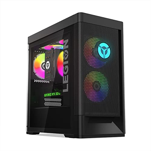 Lenovo Legion T5 Gen 7 - Ordenador de Sobremesa Gaming (Intel Core i5-12400F, 1TB SSD, RAM 16GB, NVIDIA GeForce RTX 3070-8GB, Sin Sistema Operativo) - Negro