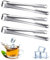 3 Pcs Stainless Steel Mini Ice Tongs for Bar, Wedding, Party, Buffet, Grill, Picnic