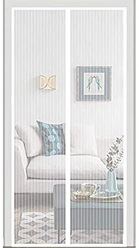 Insektenschutzgitter, Transparenter Schutz für Allergiker, 240x225cm, Für nach innen öffnende Fenster, Doppelseitiger Aufkleber, Weiß, personalisierbar
