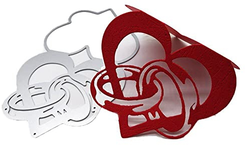 Herzring-Stanzform - Valentinstag Metallschablonen für Scrapbooking, Kartengestaltung & DIY Basteldeko,