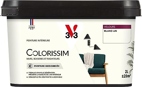 V33 Peinture multi-supports Colorissim® Blanc lin Velours 2L