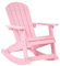 Muskoka Kinder Garten-Schaukelstuhl Rosa mit Breiten Armlehnen modern Adirondack